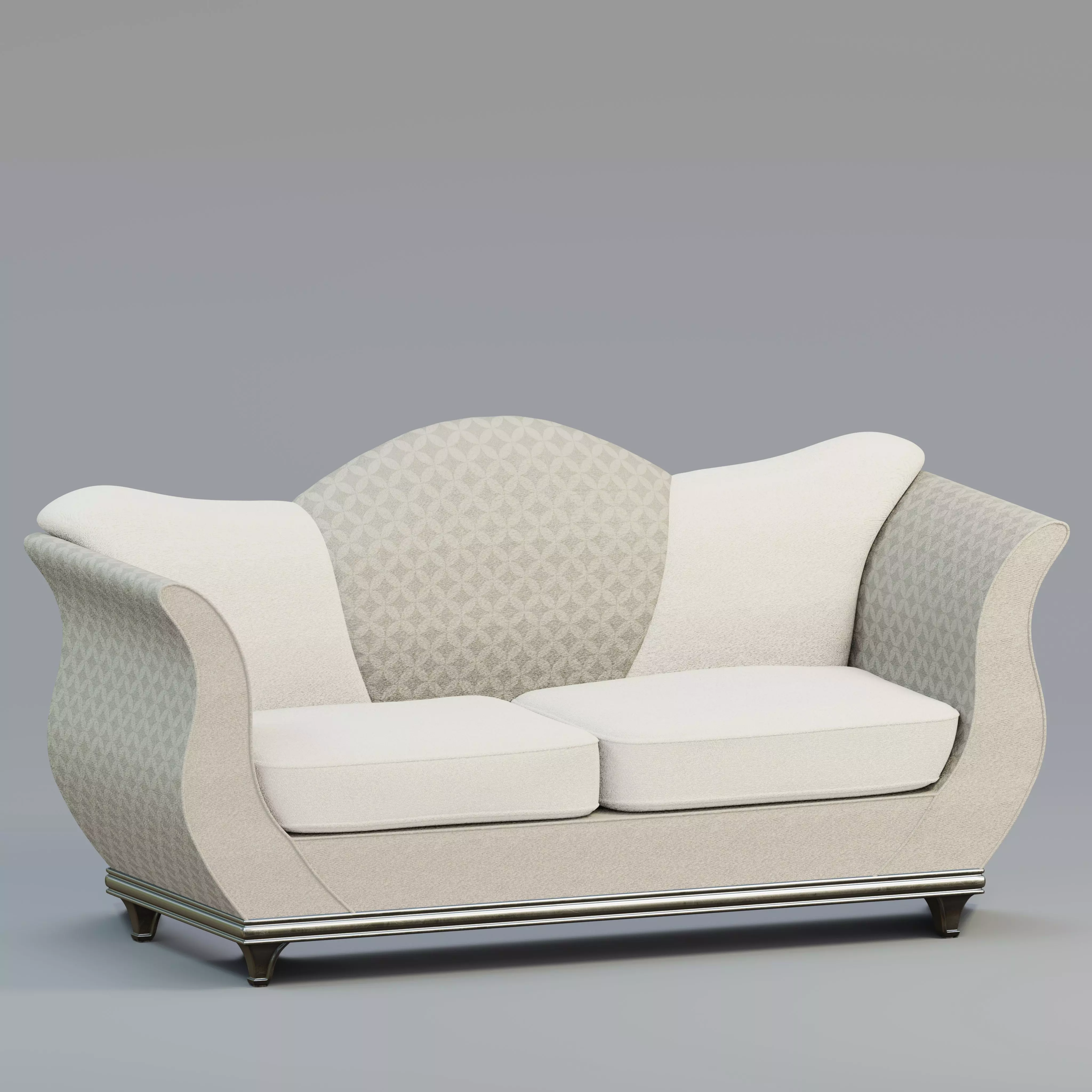 Camelback sofa 3D model_0