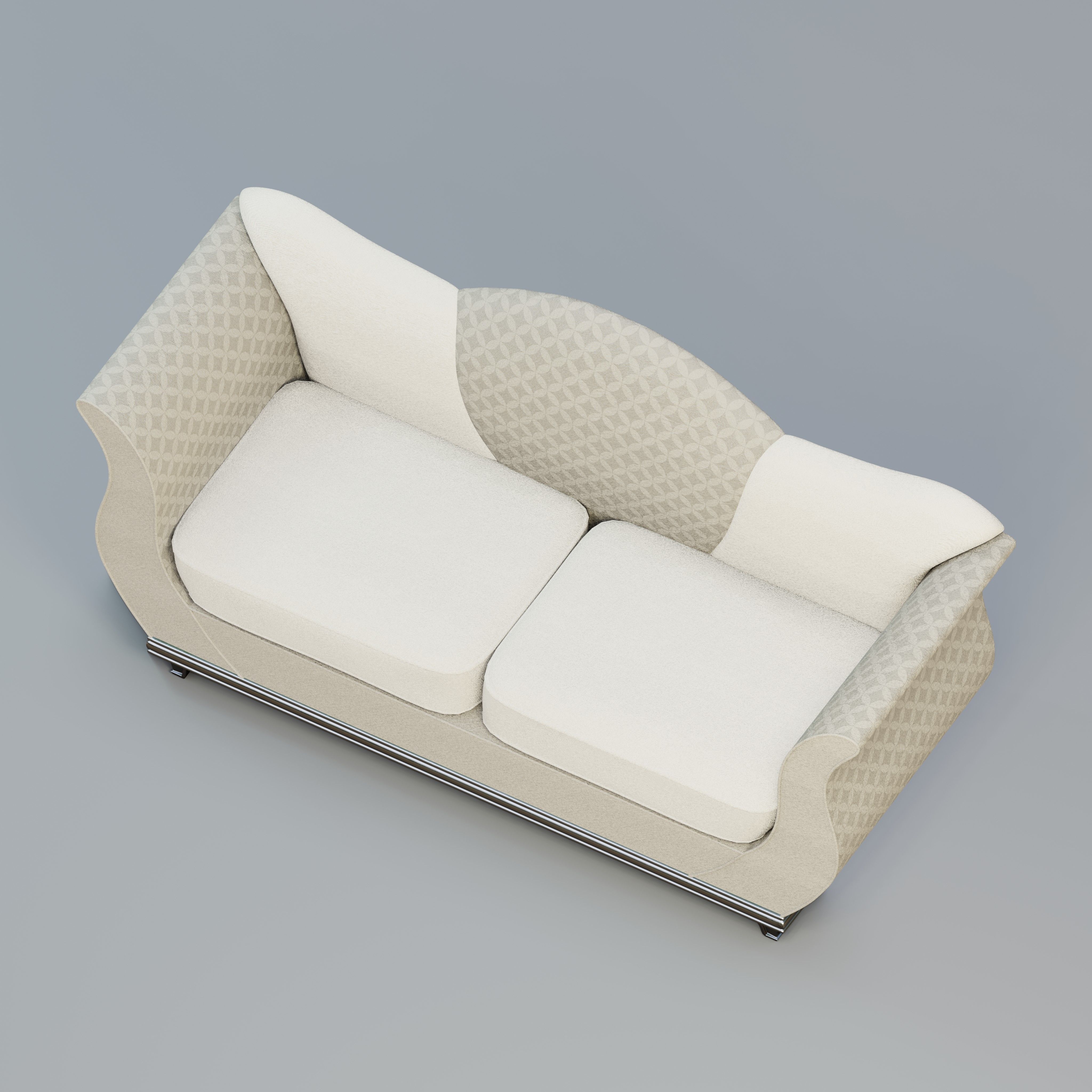 Camelback sofa 3D model_1