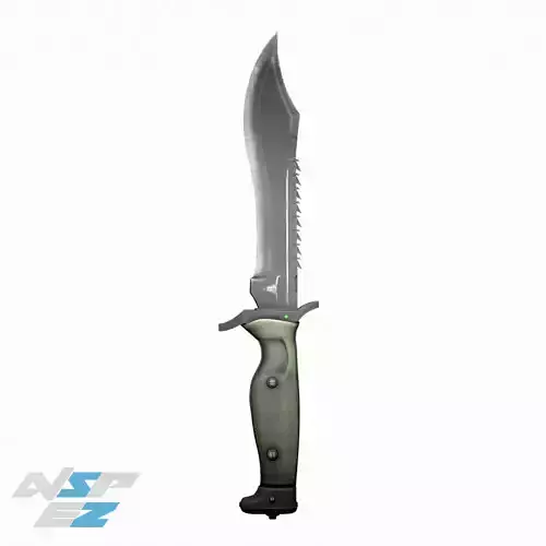 Bowie Knife CS GO Knife Low-poly 3D model