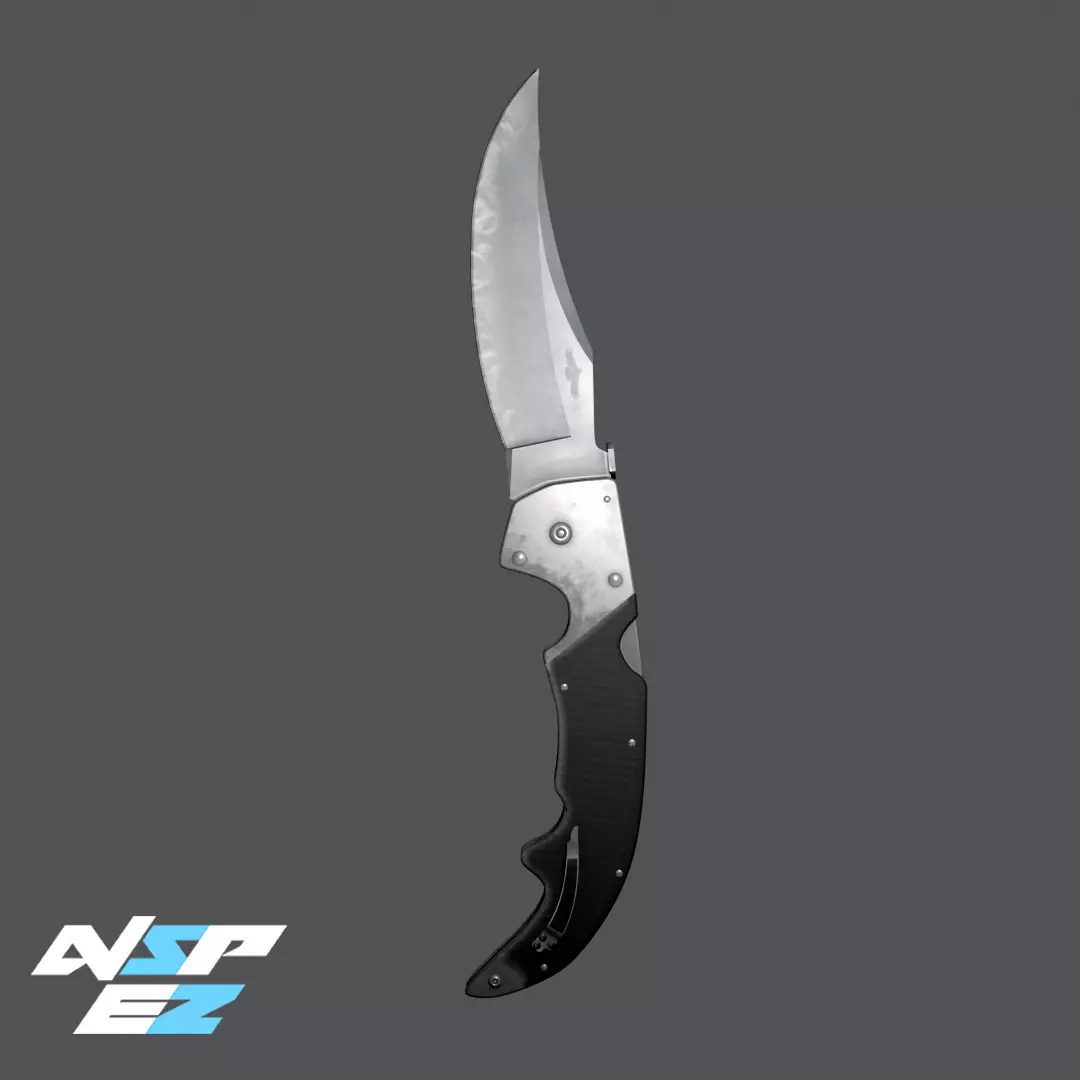 Falchion Knife CS GO Knife Low-poly 3D model_0