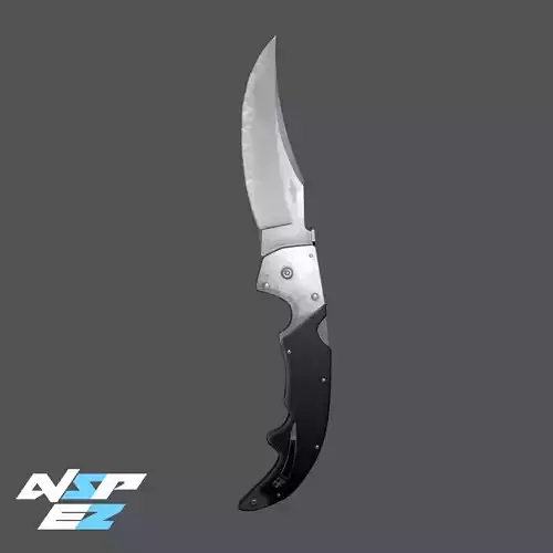 Falchion Knife CS GO Knife Low-poly 3D model