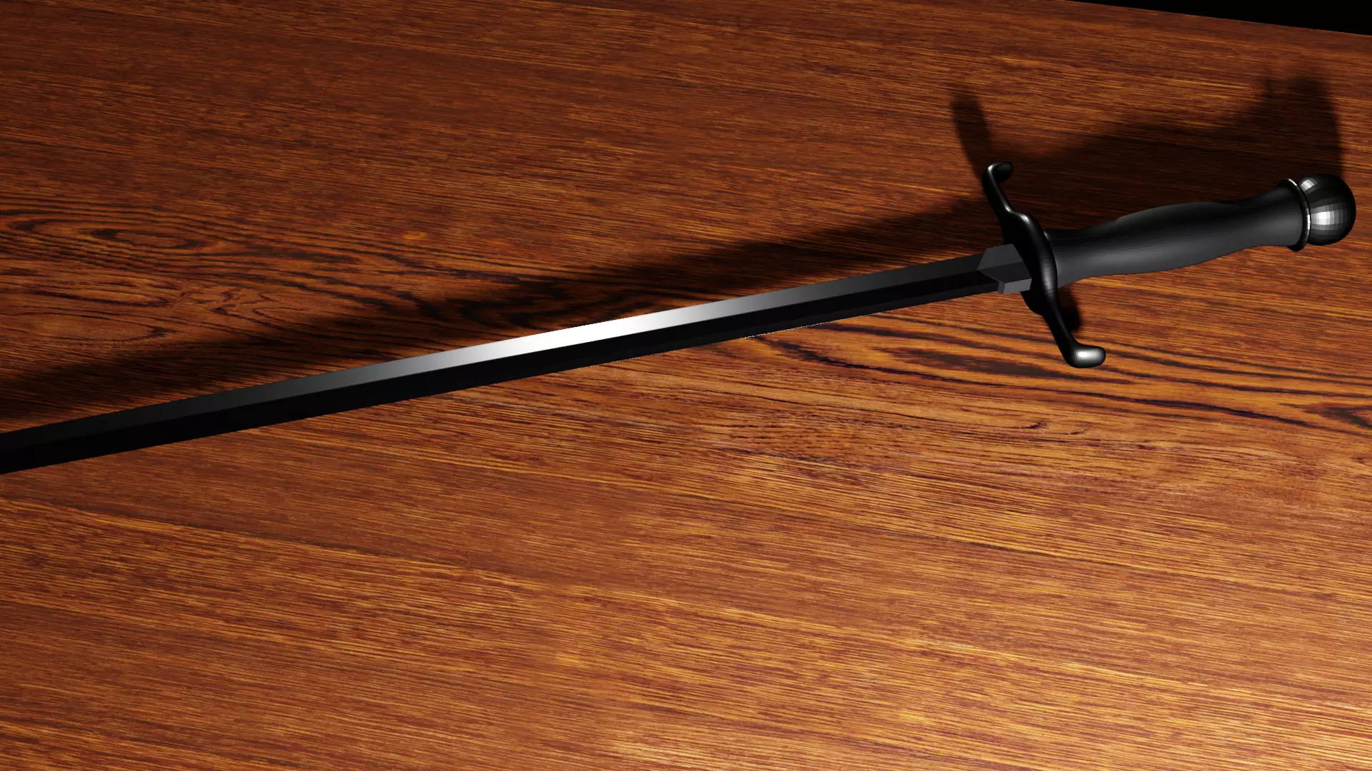 3 Backsword sword 3D model