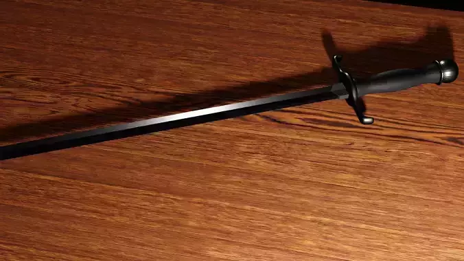 3 Backsword sword 3D model