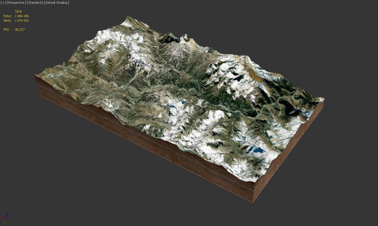 Mountain landscape 3D model_11