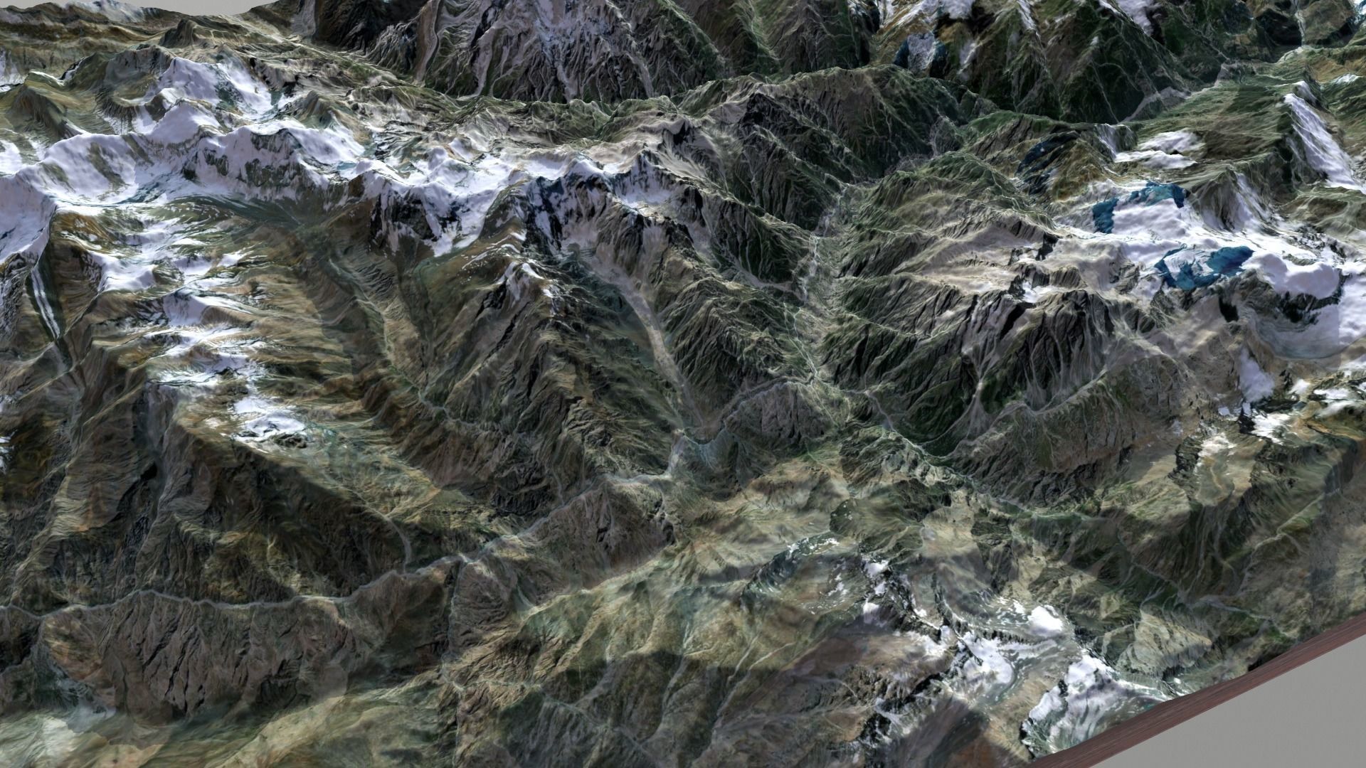 Mountain landscape 3D model_9