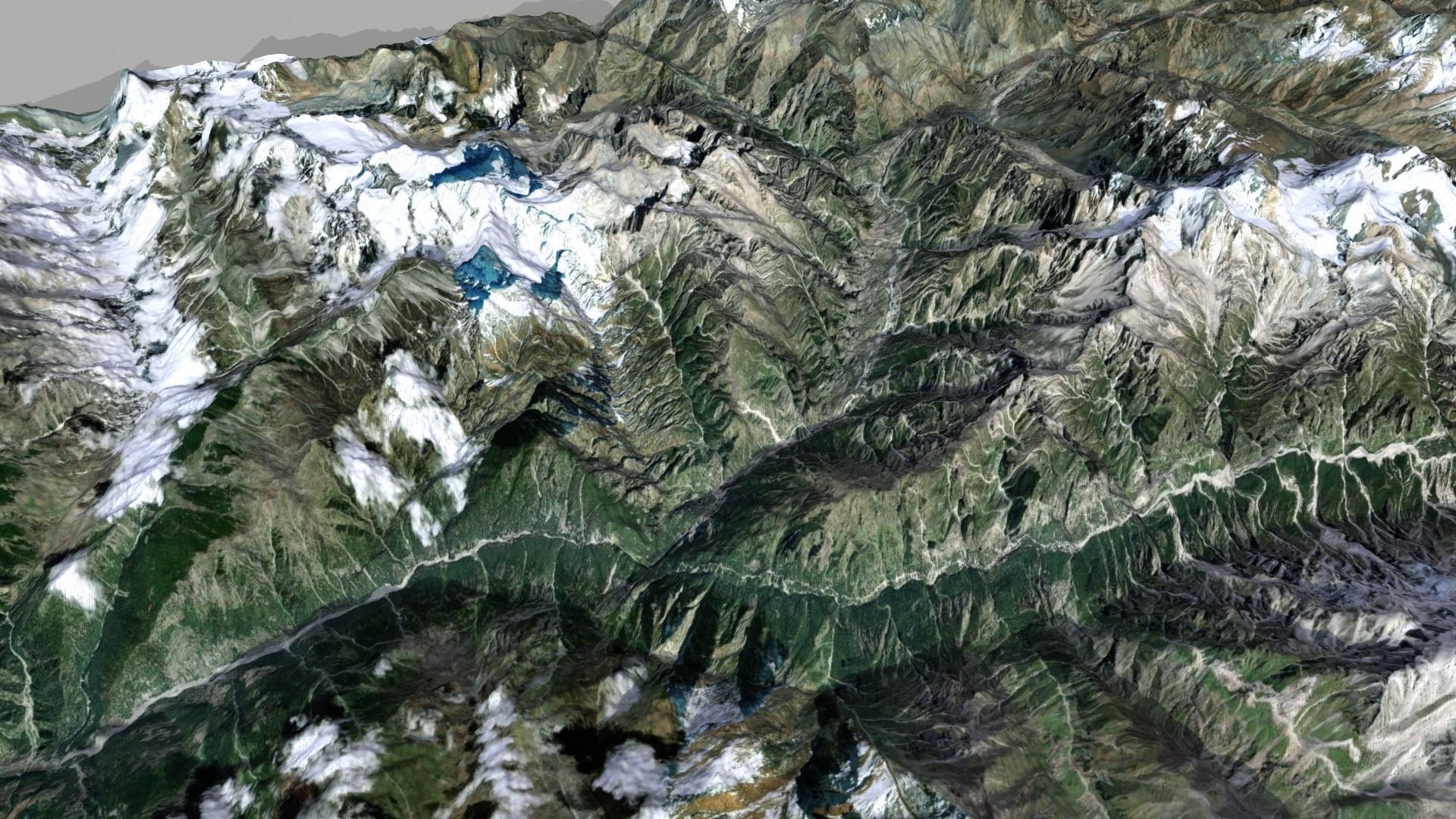 Mountain landscape 3D model_8