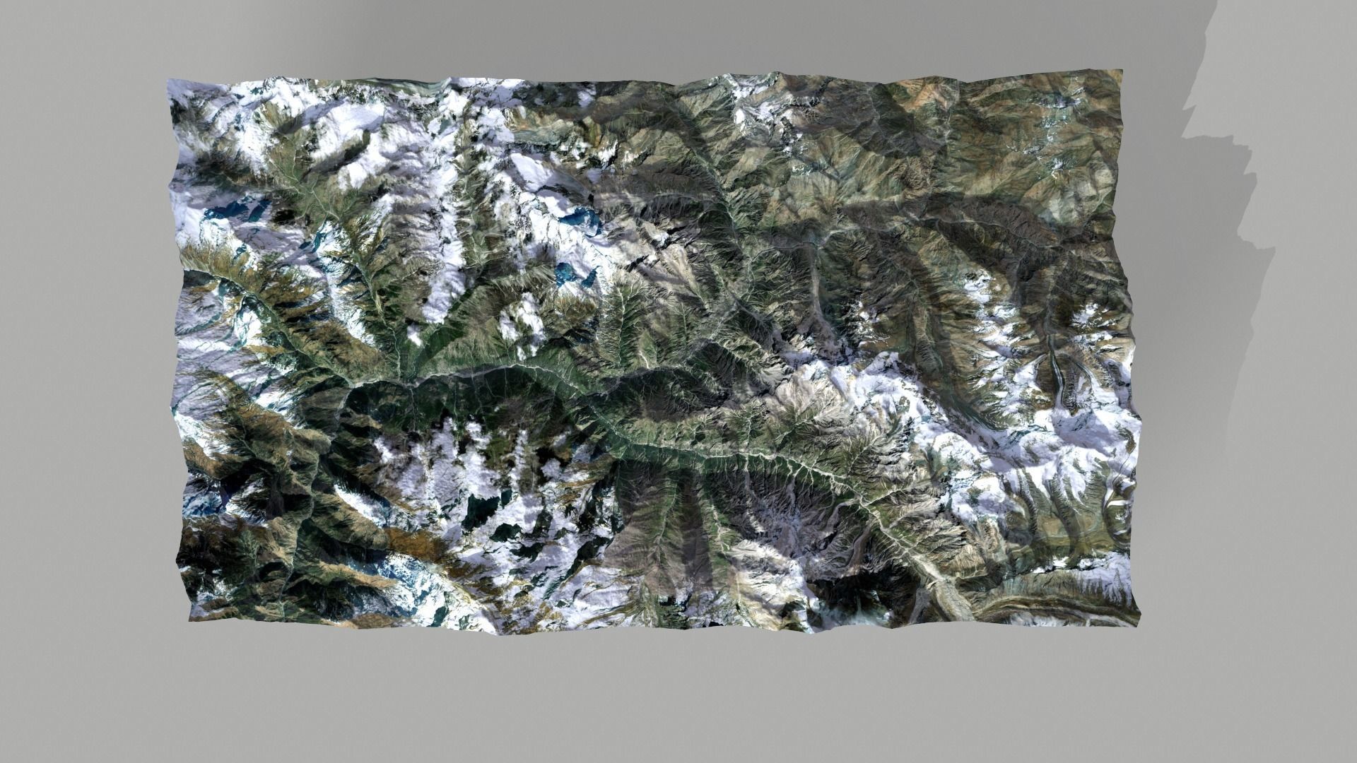 Mountain landscape 3D model_1