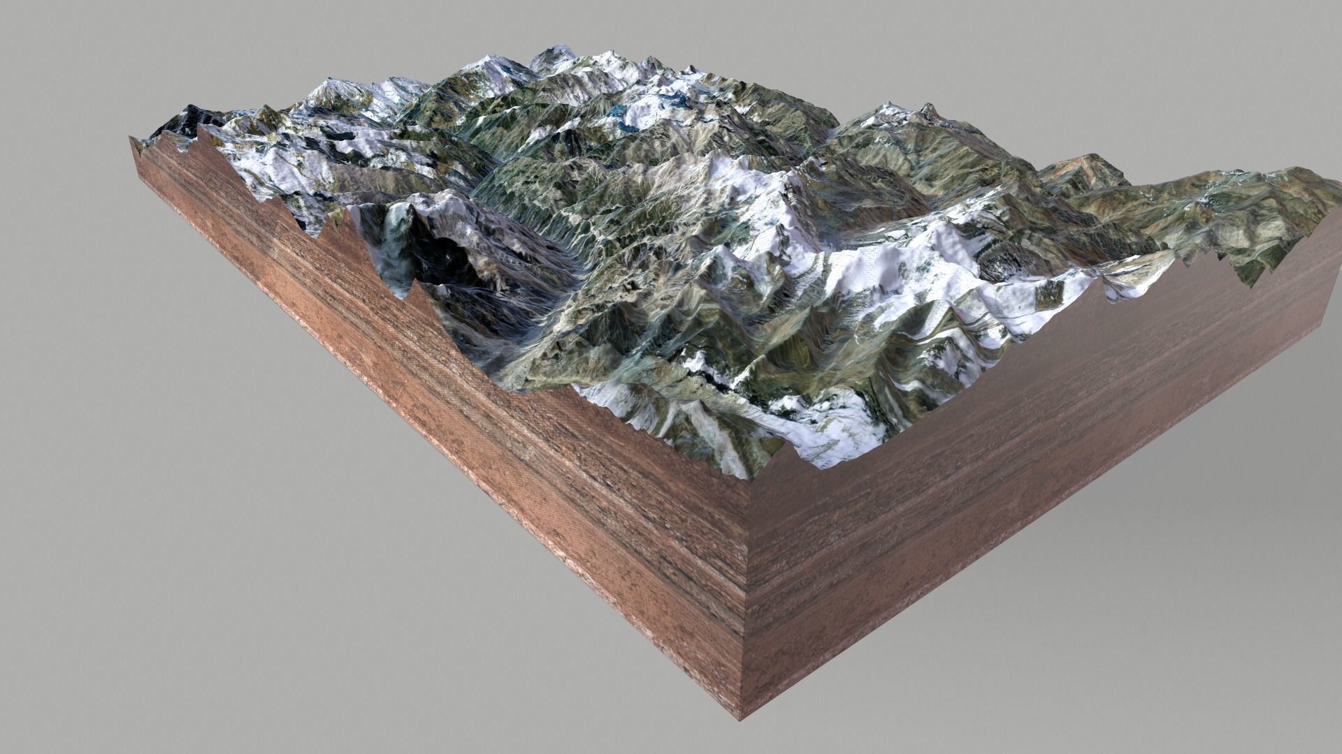 Mountain landscape 3D model_7