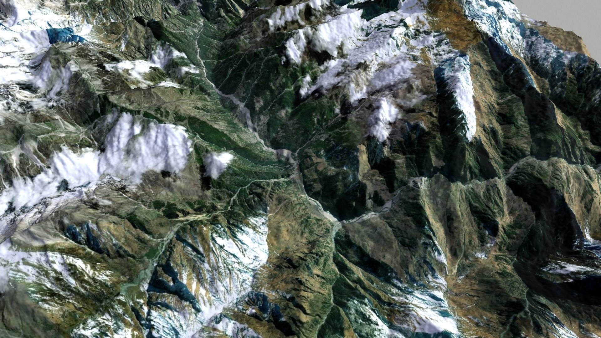 Mountain landscape 3D model_10