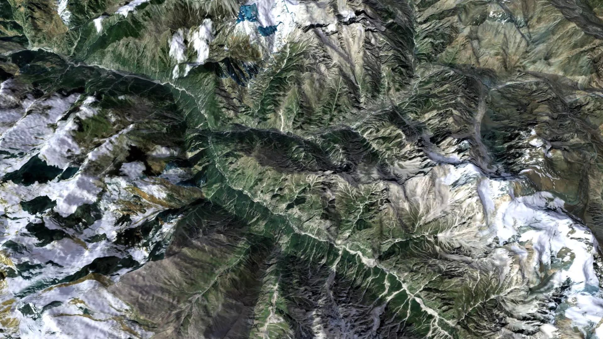 Mountain landscape 3D model_0