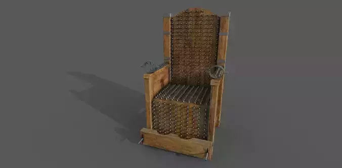 Torture Chair Low-poly 3D model