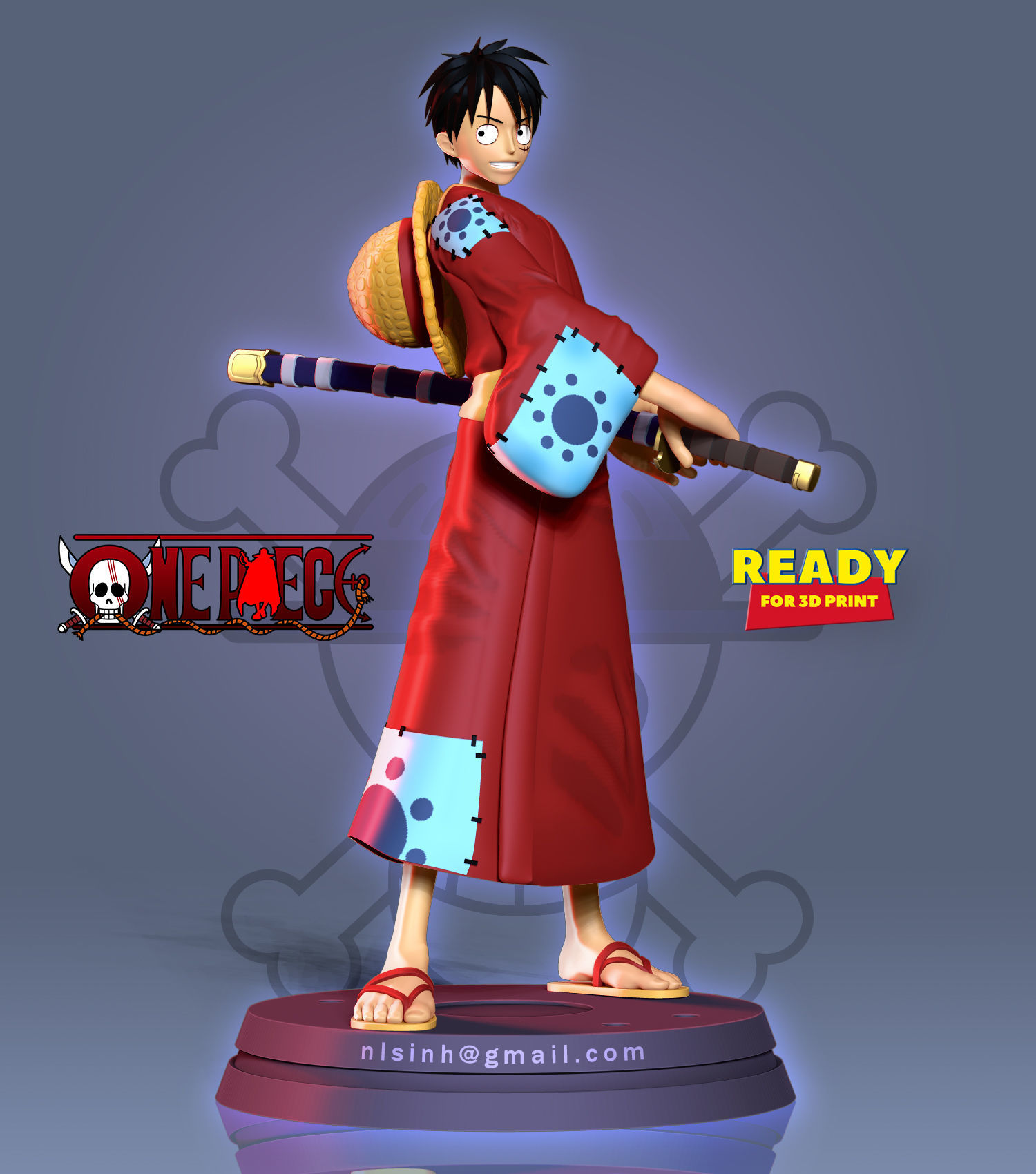 Luffy - Pirate Warrior 3D print model_6