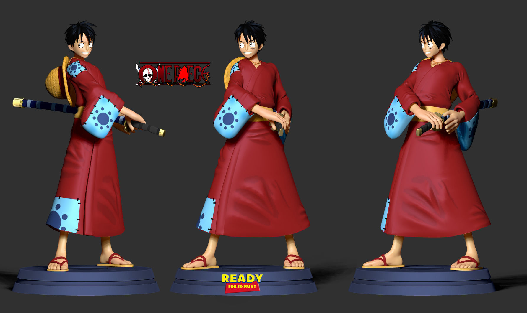 Luffy - Pirate Warrior 3D print model_4