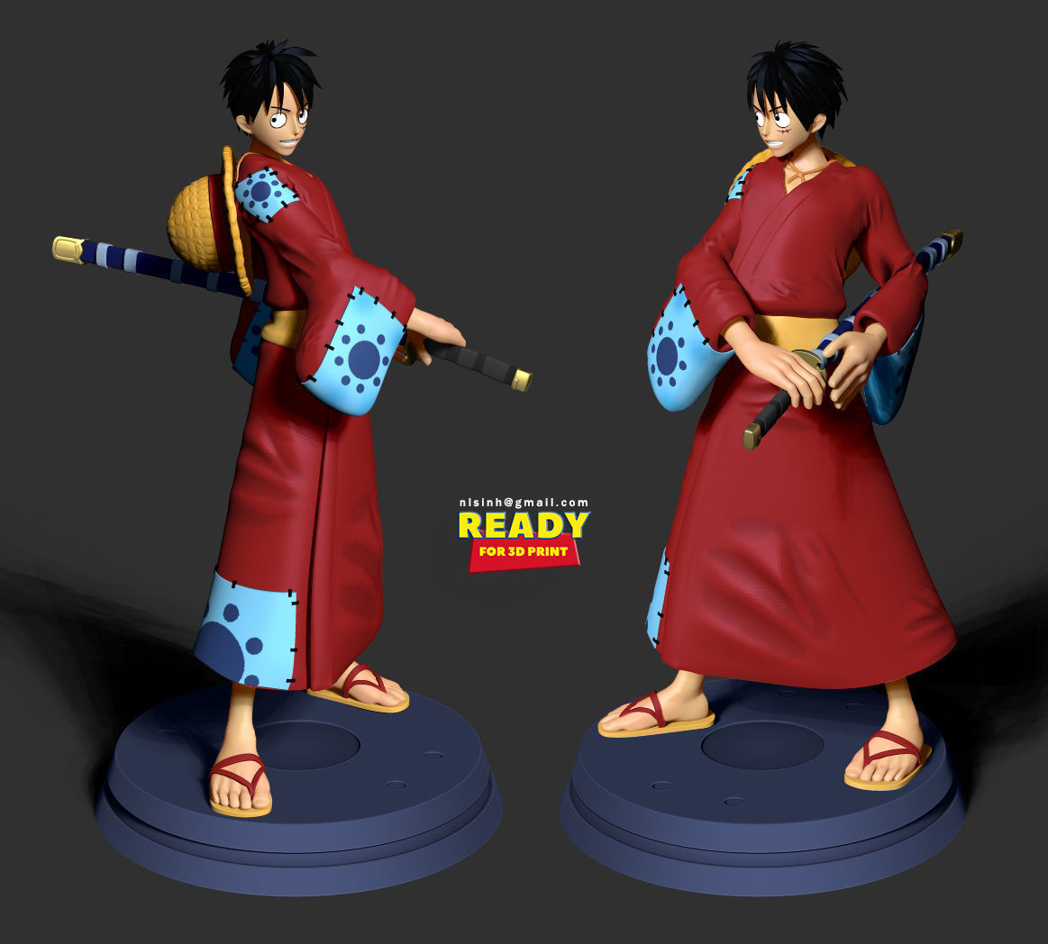 Luffy - Pirate Warrior 3D print model_1