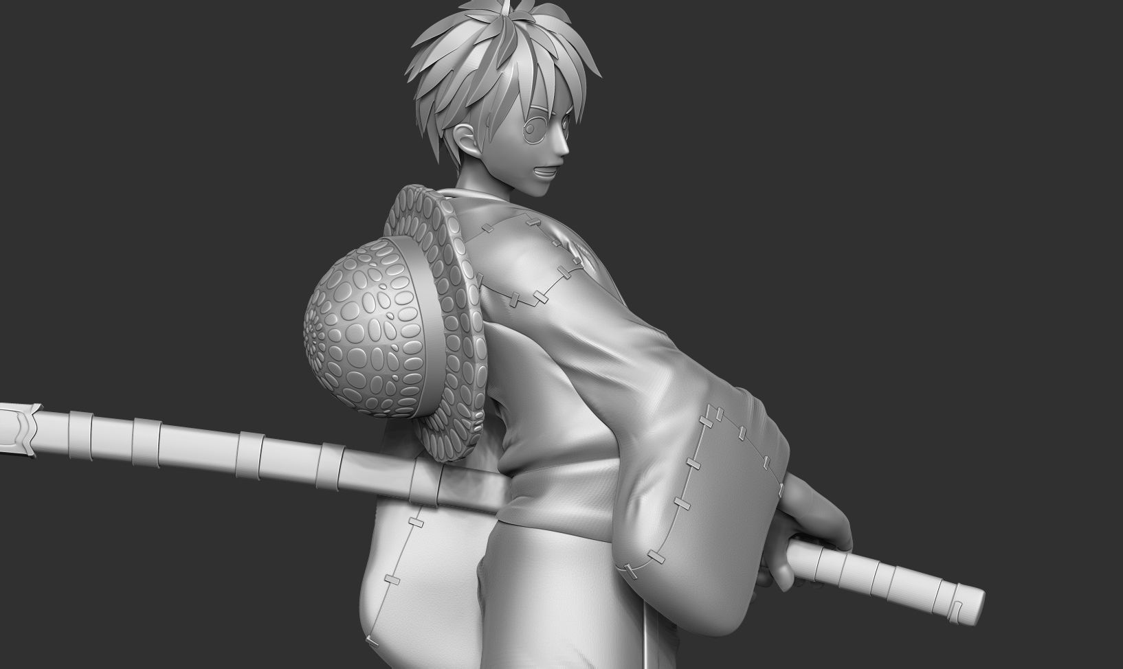 Luffy - Pirate Warrior 3D print model_7