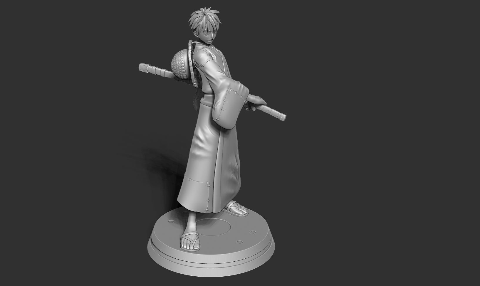 Luffy - Pirate Warrior 3D print model_16