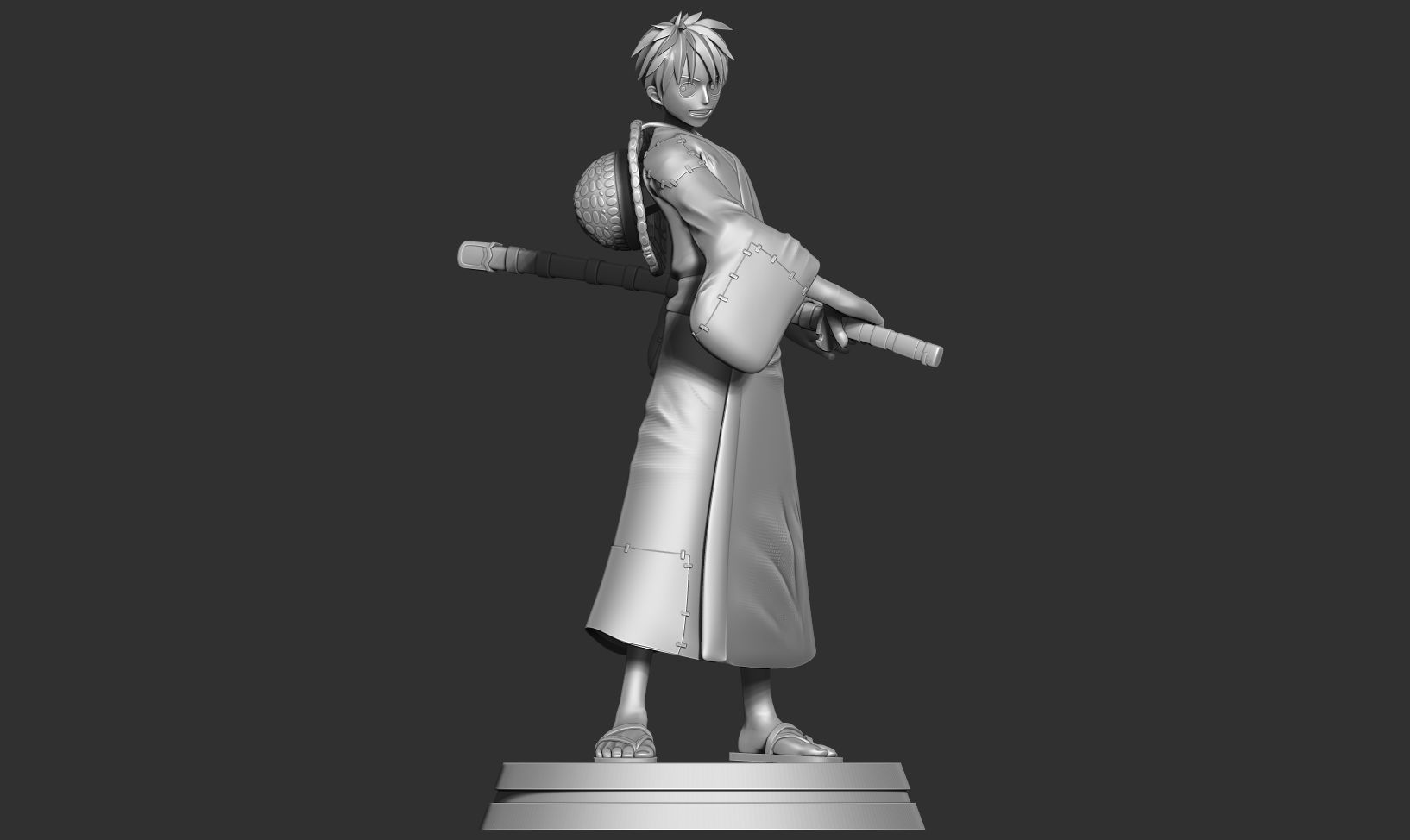 Luffy - Pirate Warrior 3D print model_12