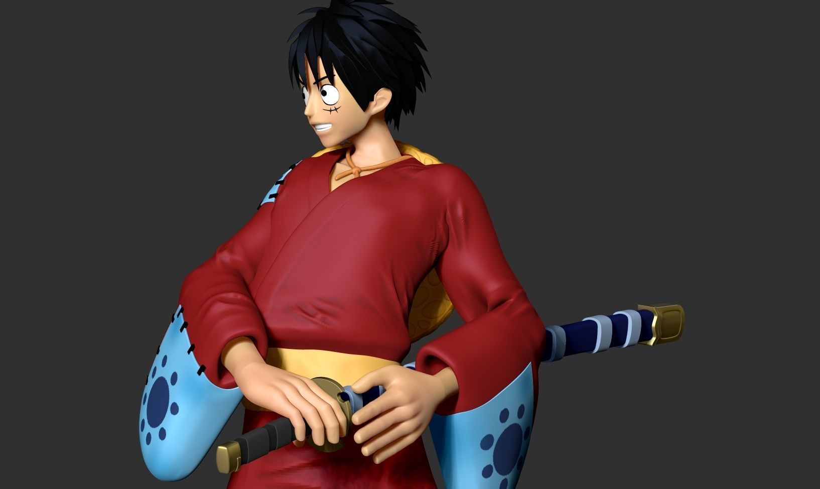 Luffy - Pirate Warrior 3D print model_8
