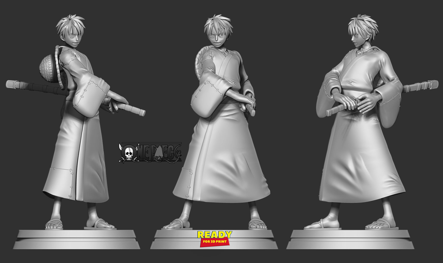 Luffy - Pirate Warrior 3D print model_5