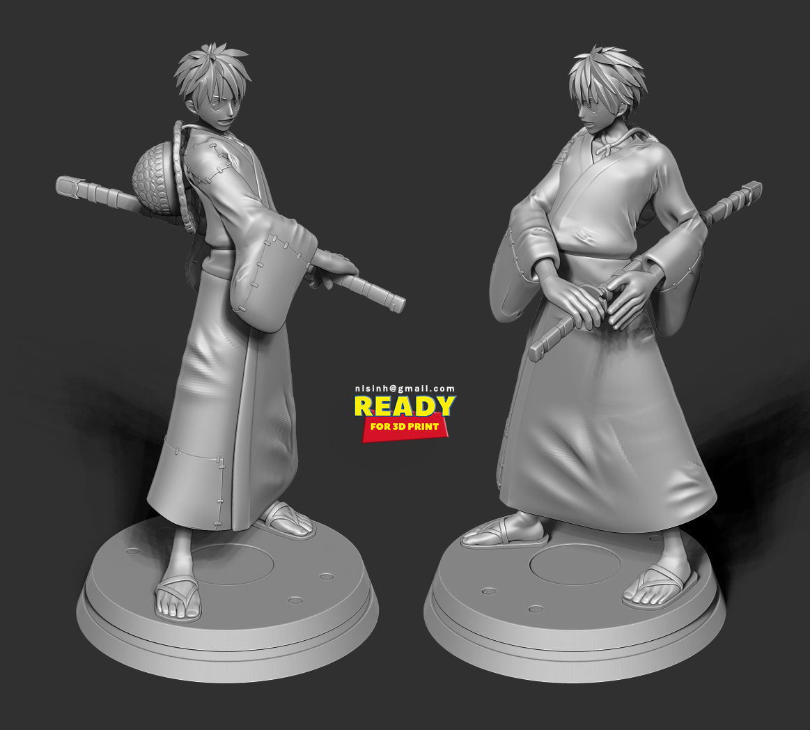 Luffy - Pirate Warrior 3D print model_3