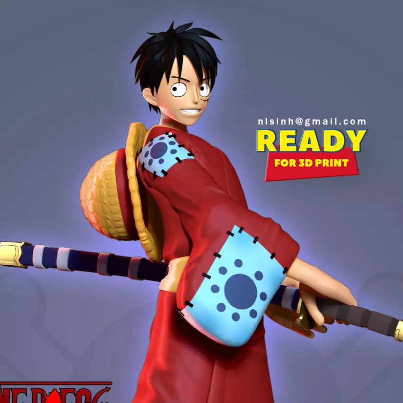Luffy - Pirate Warrior 3D print model_0
