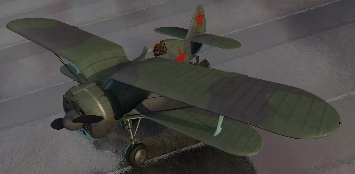 Polikarpov I-153 Chaika 3D model