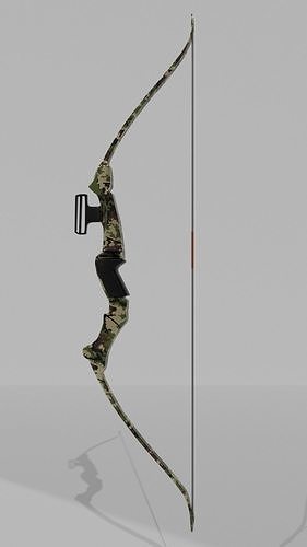 Pro 9 Rigged Bow Pack For UnrealEngine4 Unity DAE and X3D Low-poly 3D model