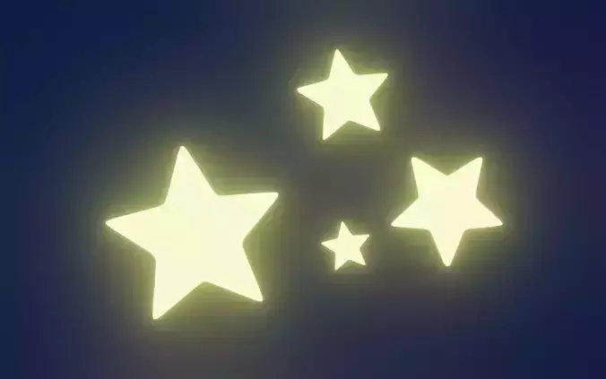 model Glowing stars
