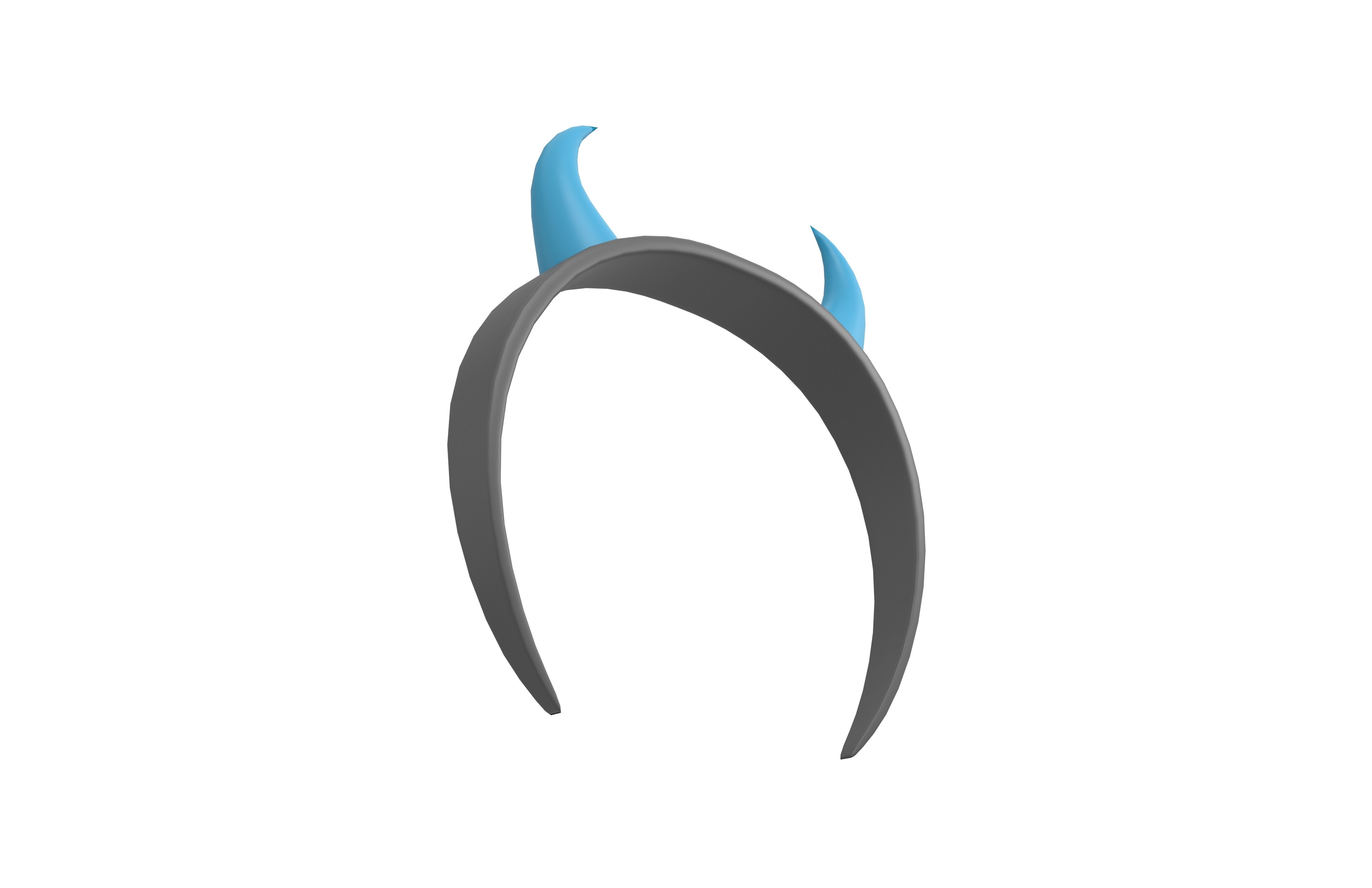 Devil Horns Headband v1 003 Low-poly 3D model_3