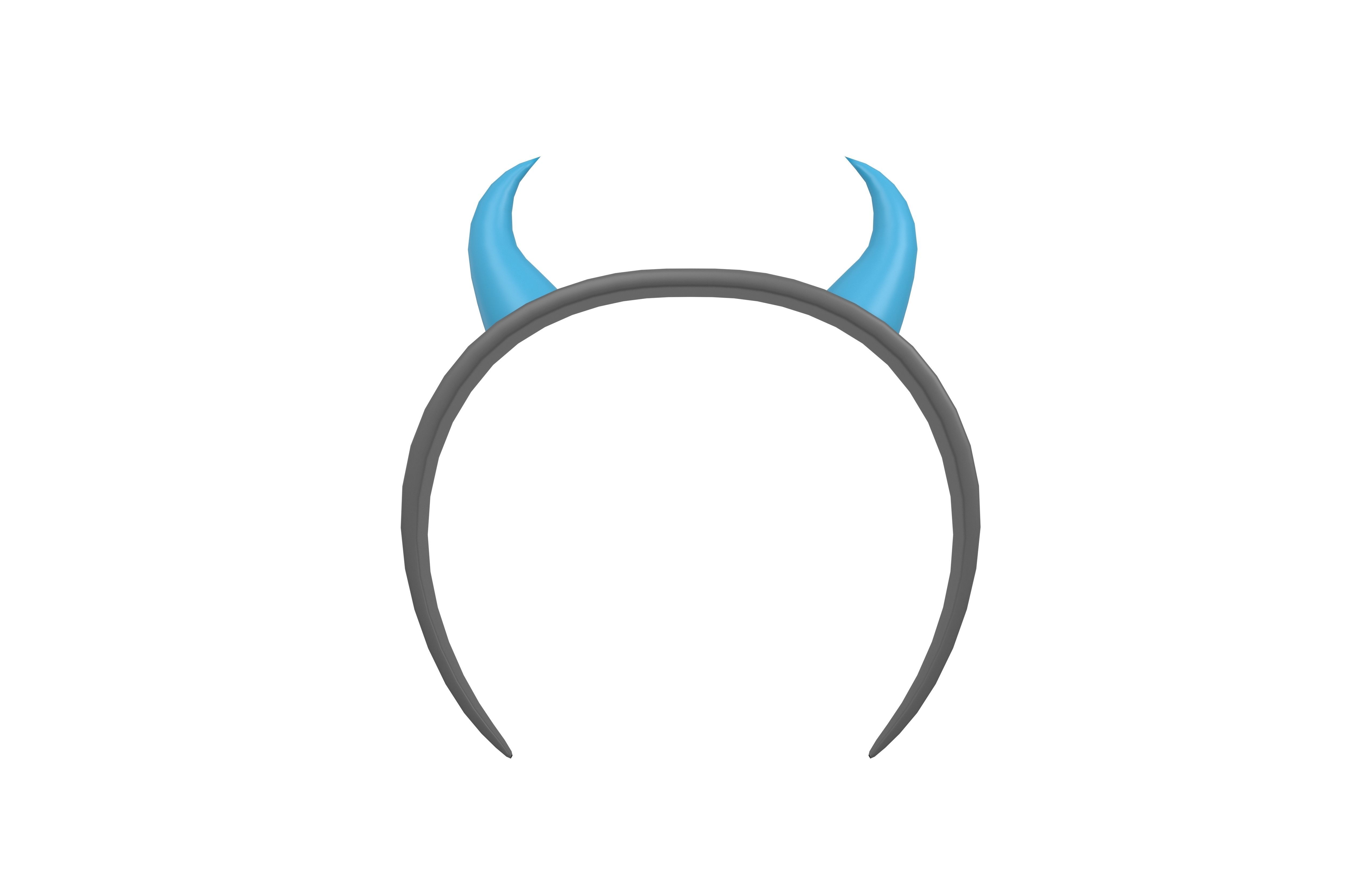 Devil Horns Headband v1 003 Low-poly 3D model_2