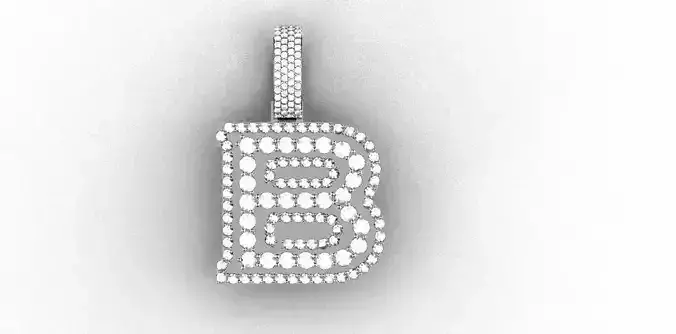 Letter B luggage tag