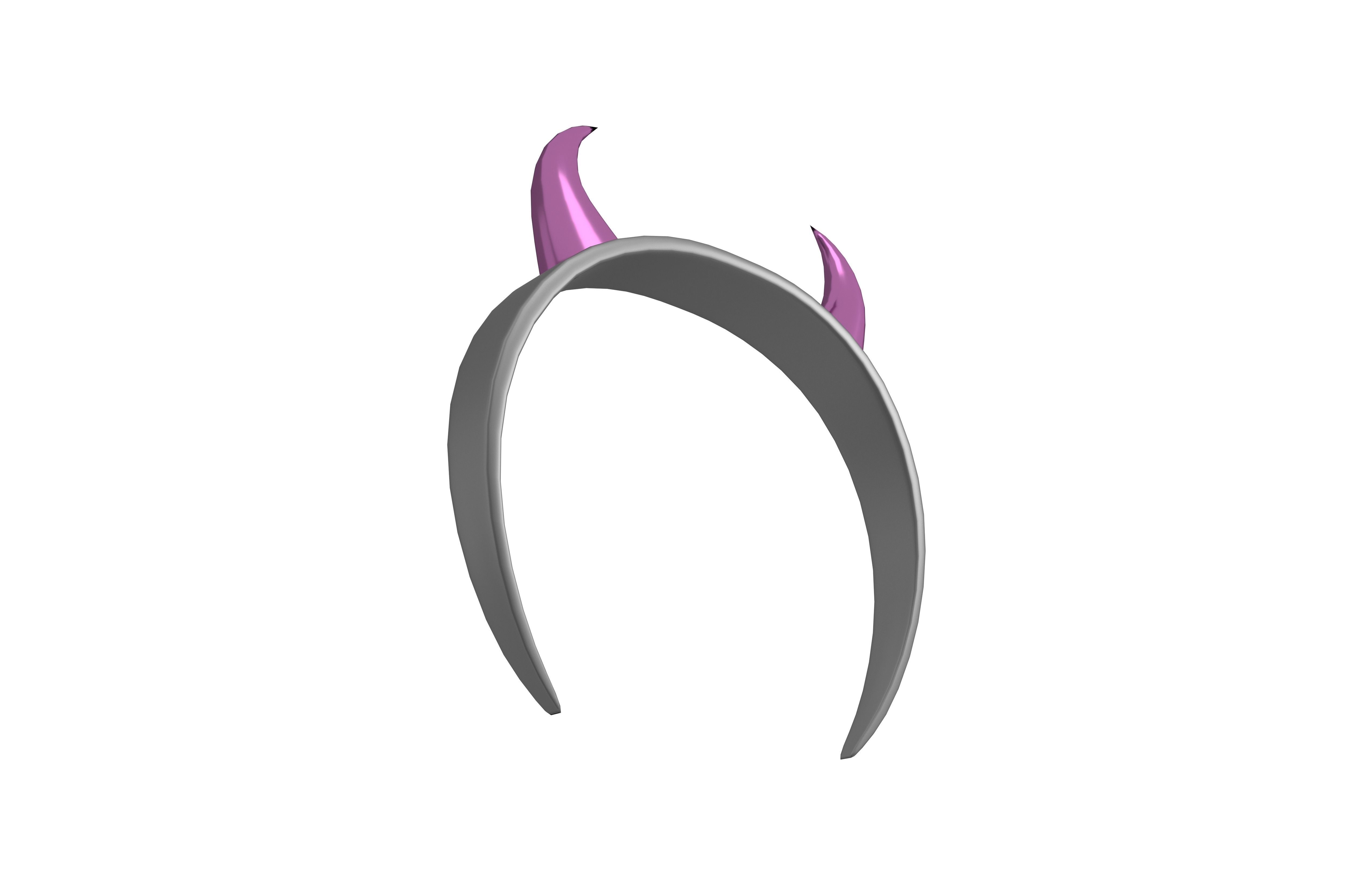 Devil Horns Headband v1 010 Low-poly 3D model_2
