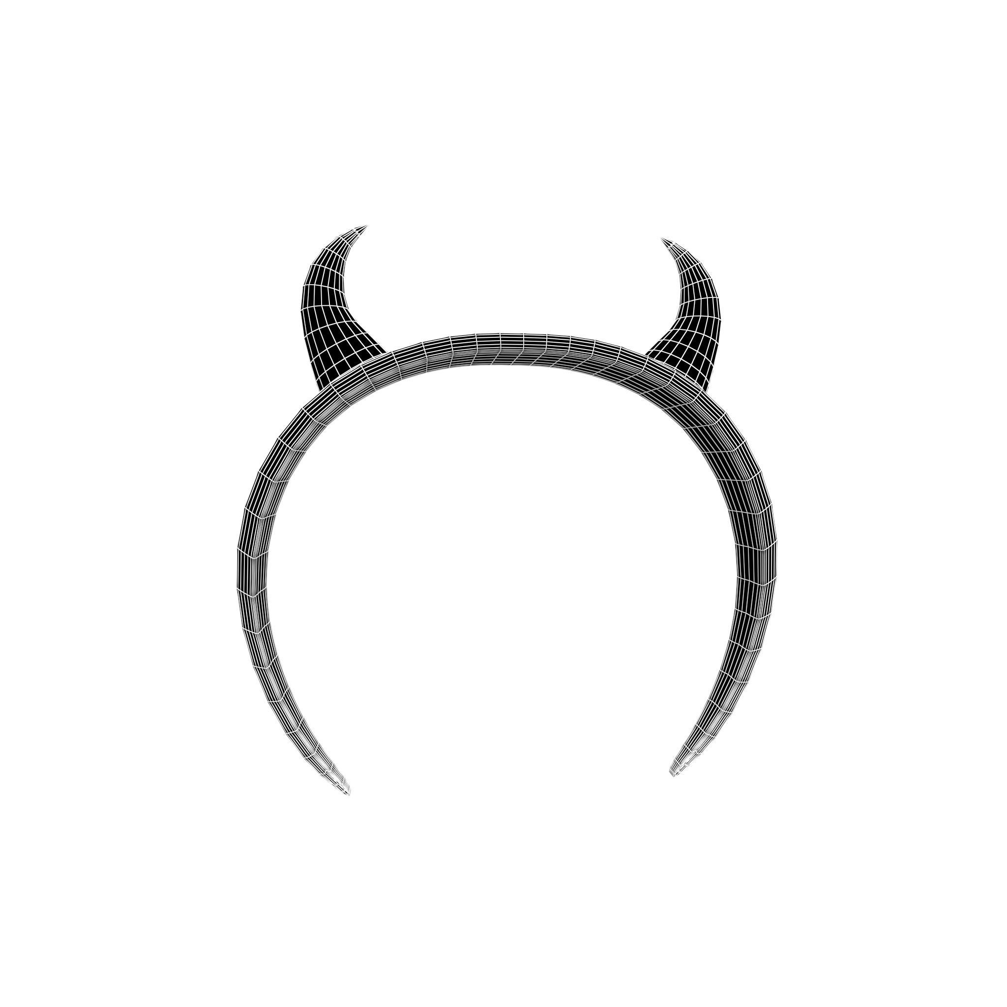 Devil Horns Headband v1 010 Low-poly 3D model_6