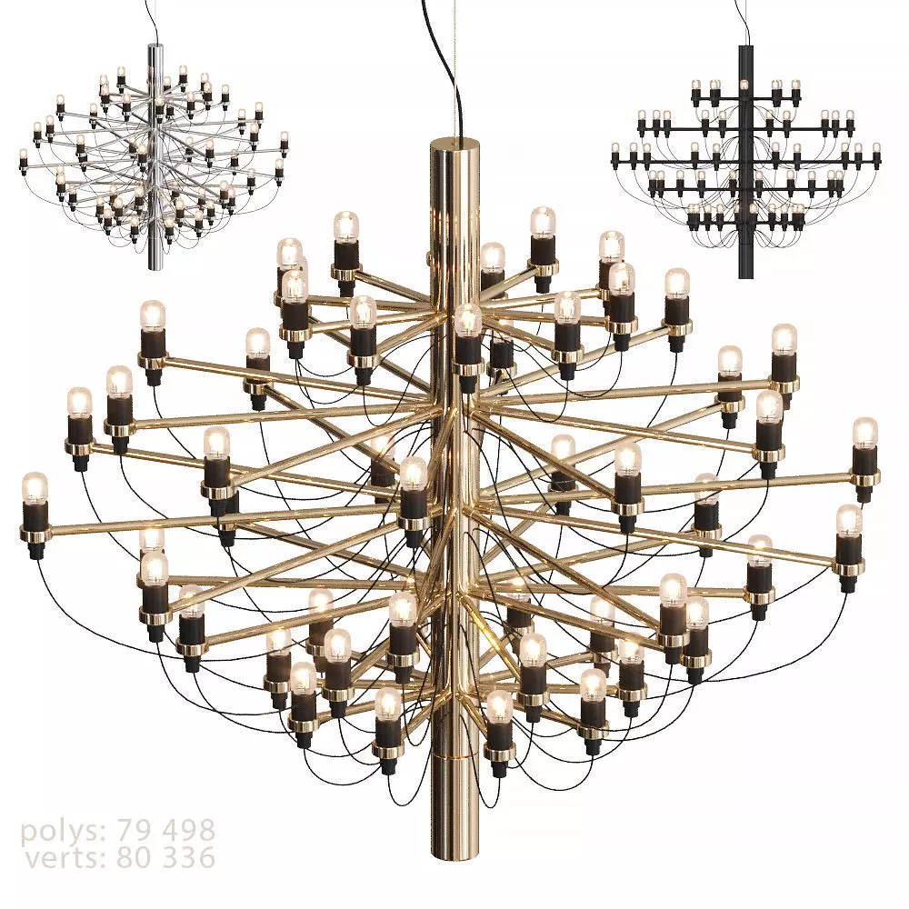 Flos 2097 - 50 Hanging lamp 3D model_0