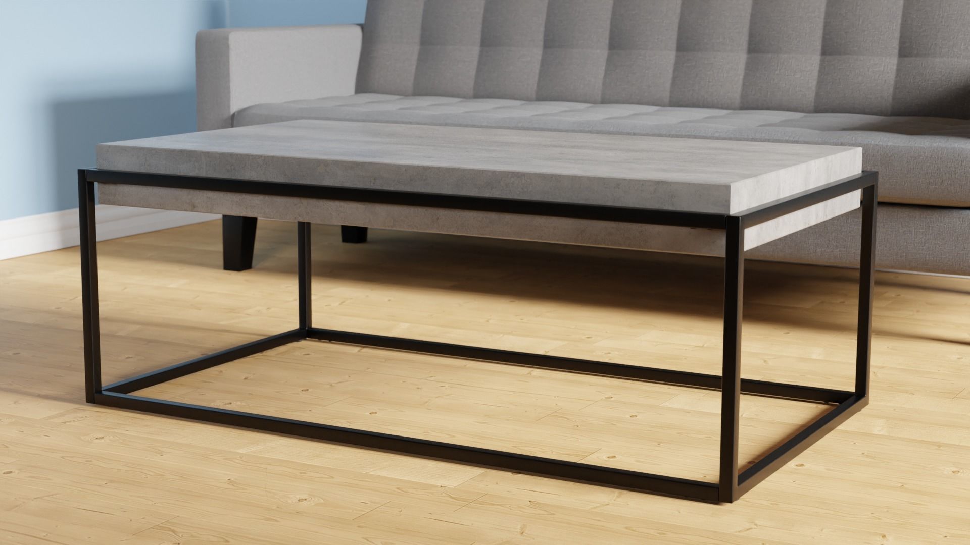 ALTOS Coffee Table Concrete 3D model_6