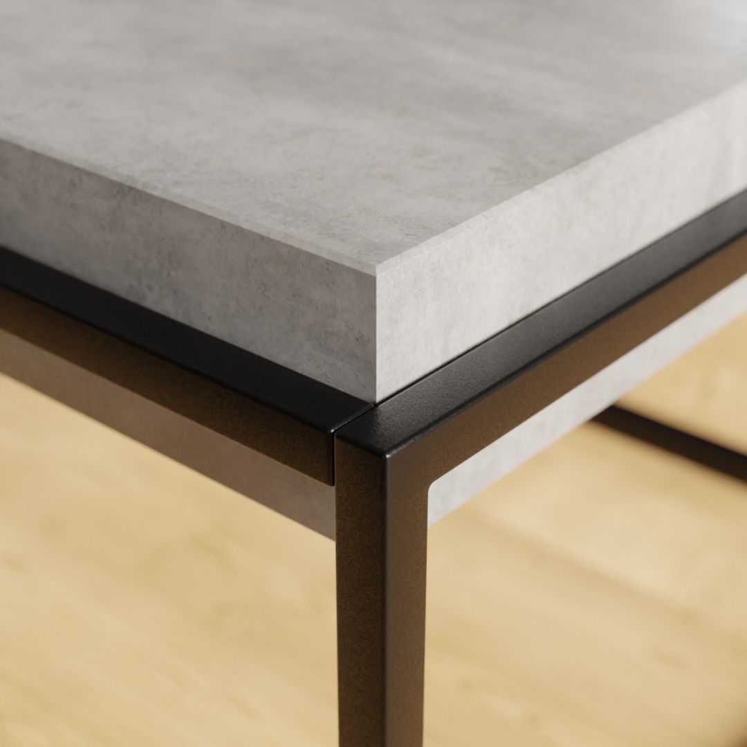 ALTOS Coffee Table Concrete 3D model_4