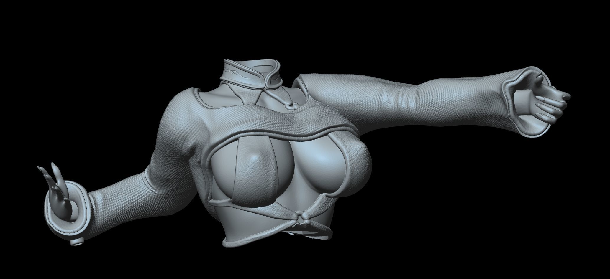 Fantasy 3D Print Pin Up Tabletop Figurine - Mistress Army Mage 3D print model_23