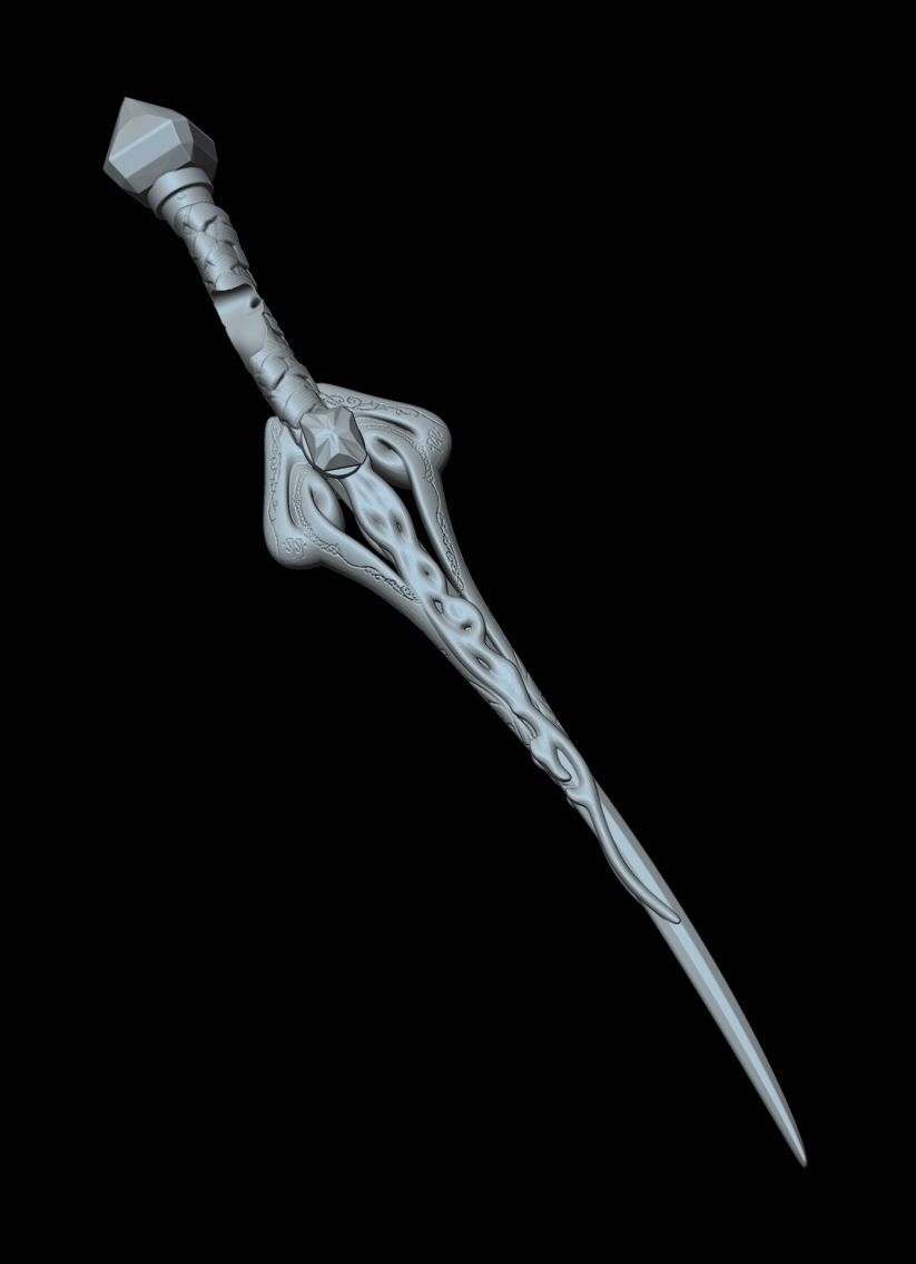 Fantasy 3D Print Pin Up Tabletop Figurine - Mistress Army Mage 3D print model_30