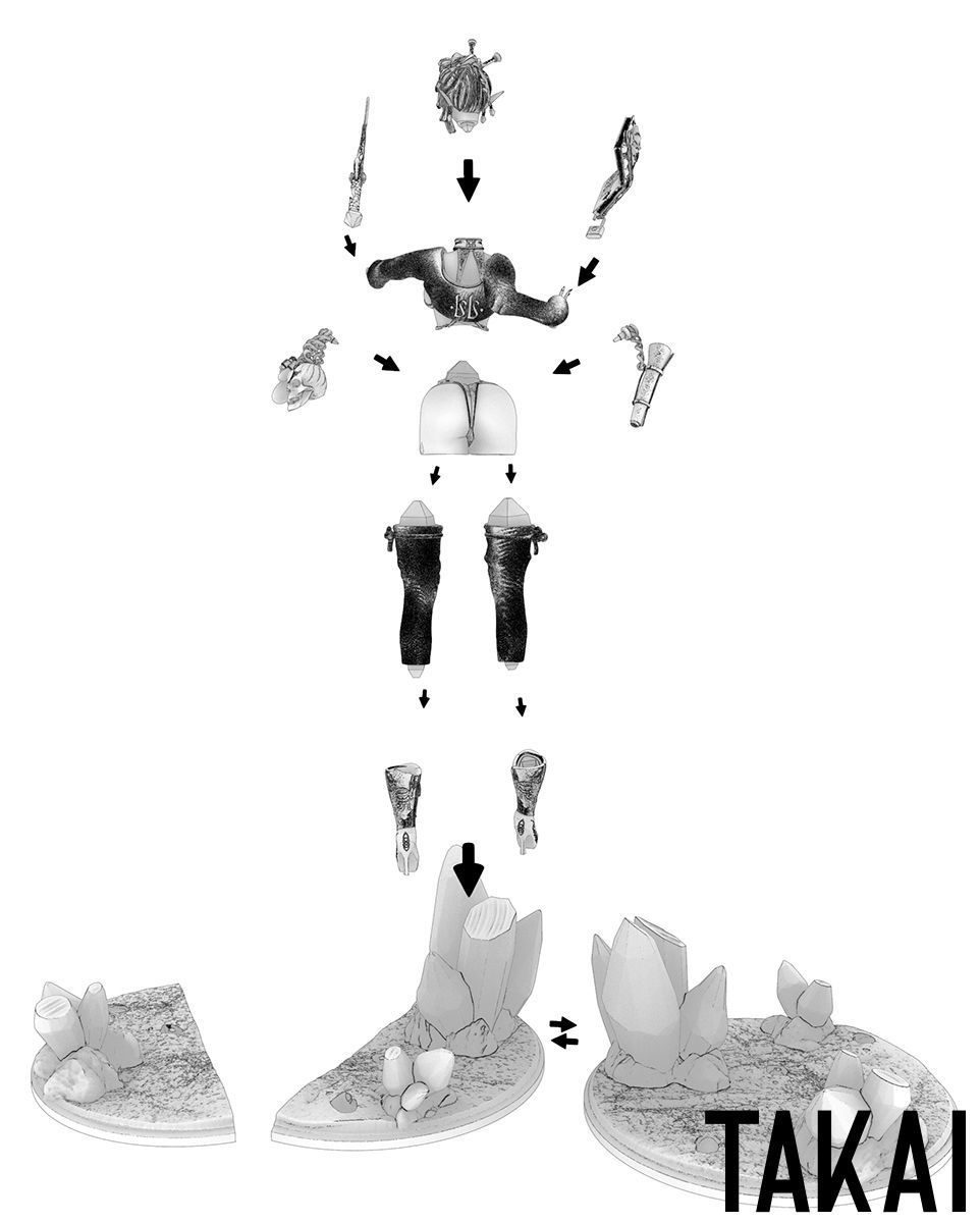 Fantasy 3D Print Pin Up Tabletop Figurine - Mistress Army Mage 3D print model_3