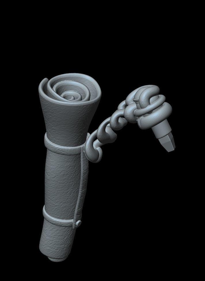 Fantasy 3D Print Pin Up Tabletop Figurine - Mistress Army Mage 3D print model_31