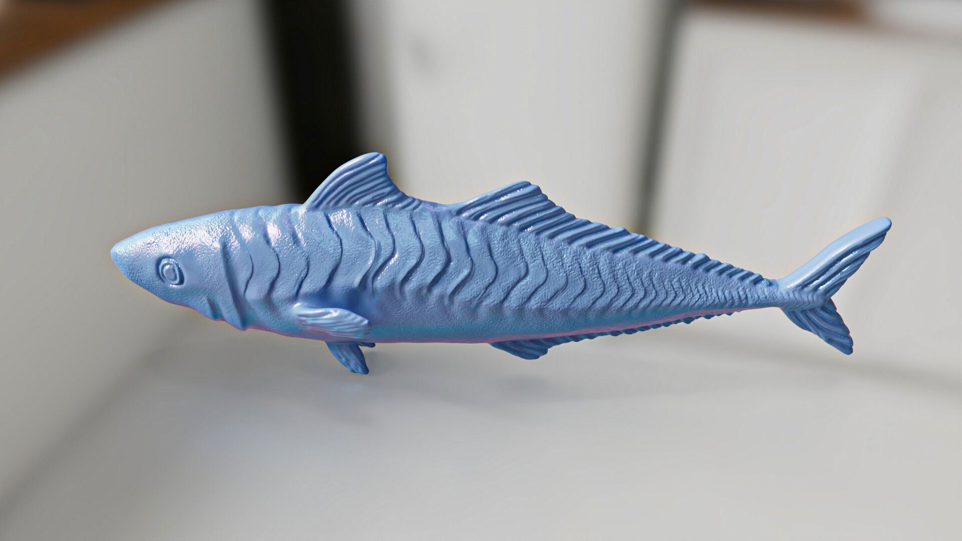 Realistic Mackerel Sardine Fish 3D print model_4