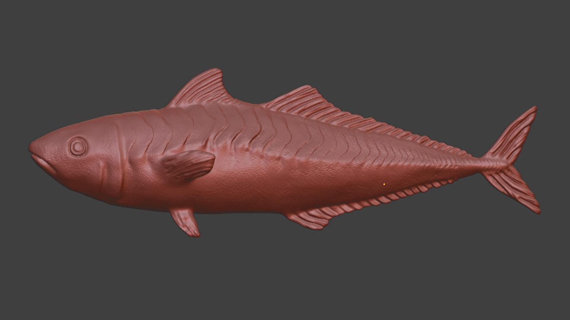 Realistic Mackerel Sardine Fish 3D print model_6