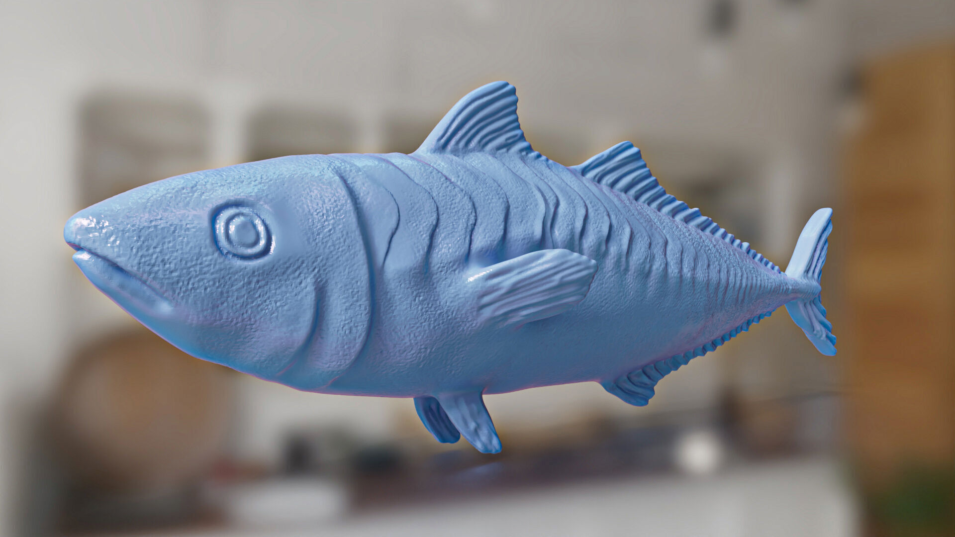 Realistic Mackerel Sardine Fish 3D print model_5
