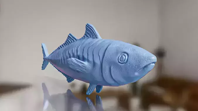 Realistic Mackerel Sardine Fish 3D print model