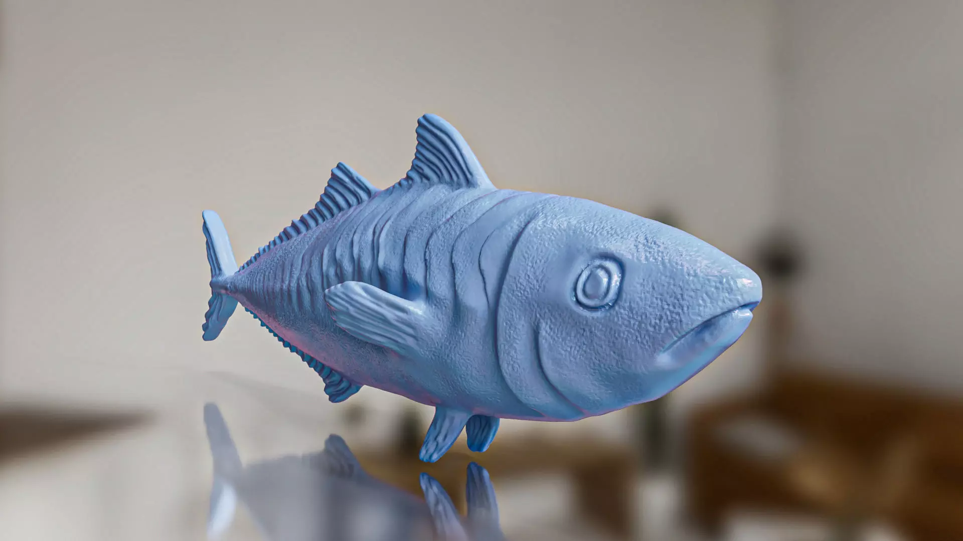 Realistic Mackerel Sardine Fish 3D print model_0