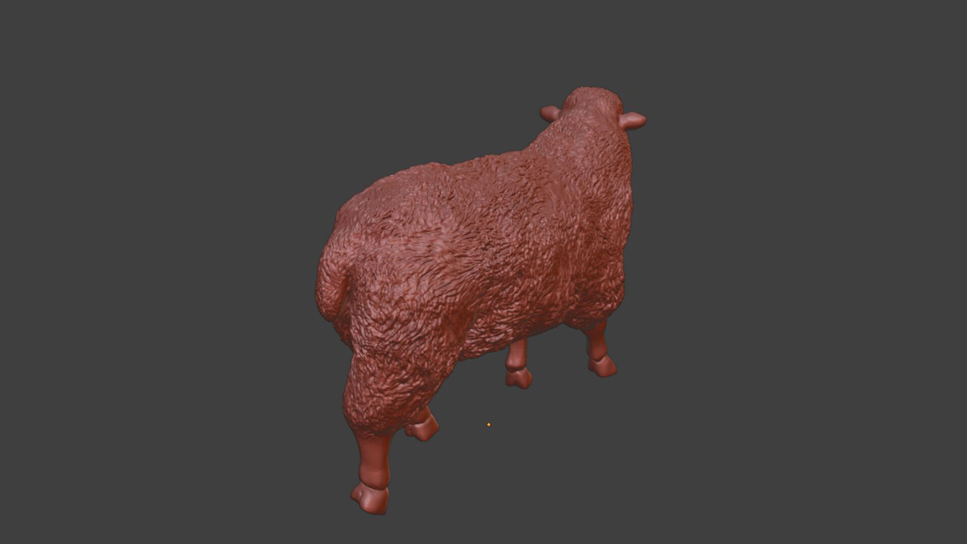 Silver Sheep Walk Pose 3D print model_9
