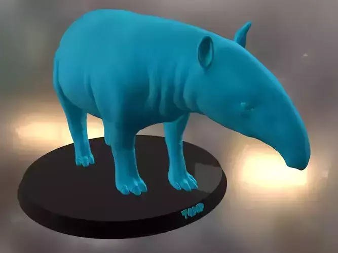 Tapir hippopotamus 3D print model