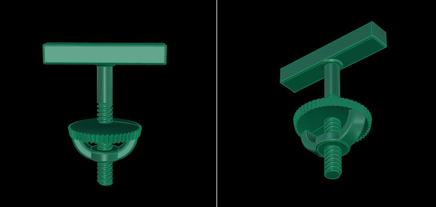 Dainty Bar Stud Earring 3D print model_11