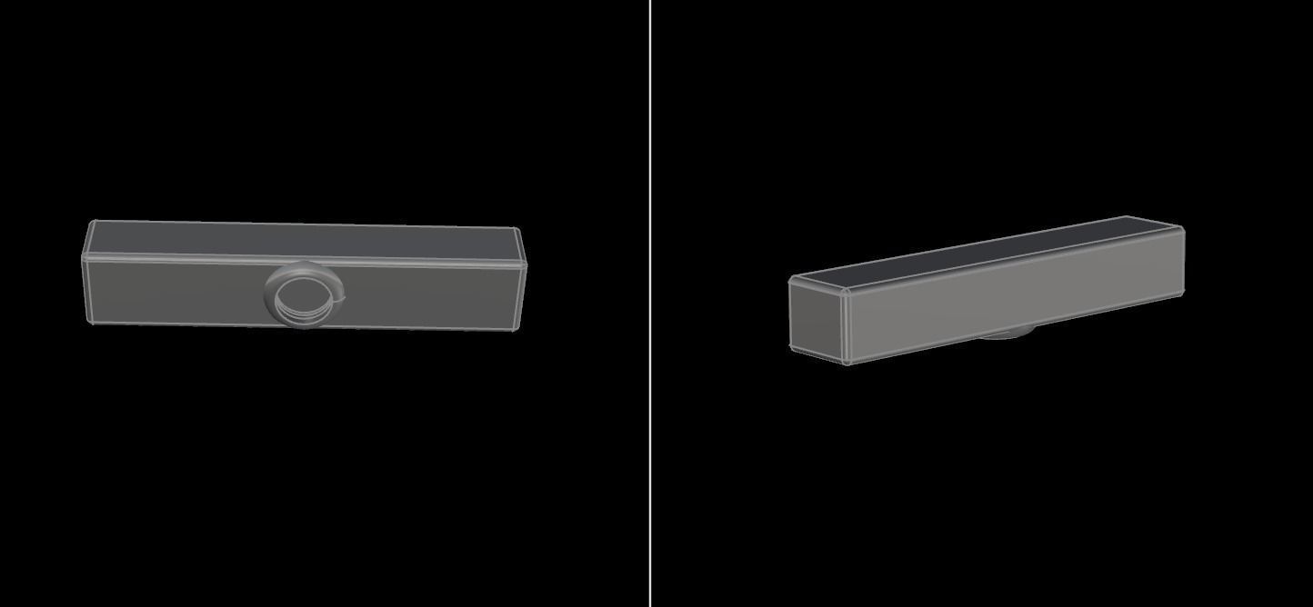 Dainty Bar Stud Earring 3D print model_12