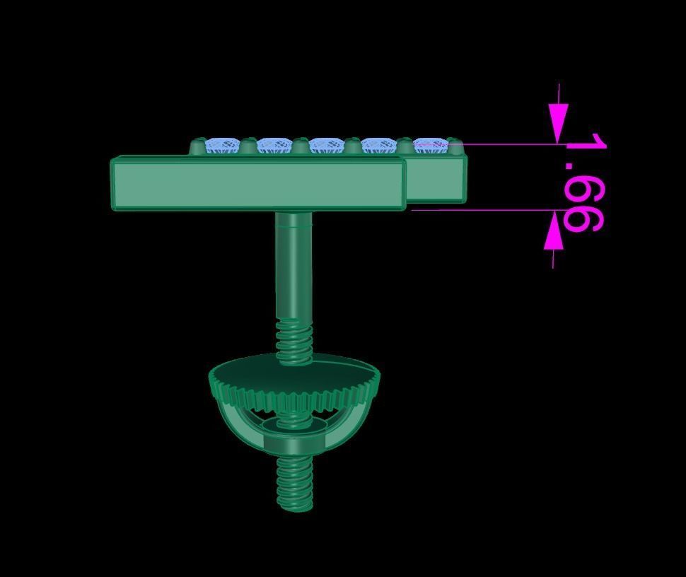 Double Diamond  Uneven Bar Earring  2nd concept 3D print model_9